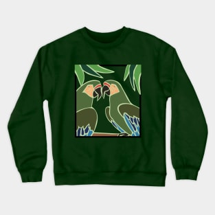 Macaws in Love Crewneck Sweatshirt